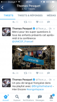 Après la conférence sur Twitter