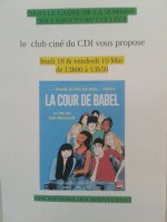 19 mai 2017 - Le ciné club du CDI